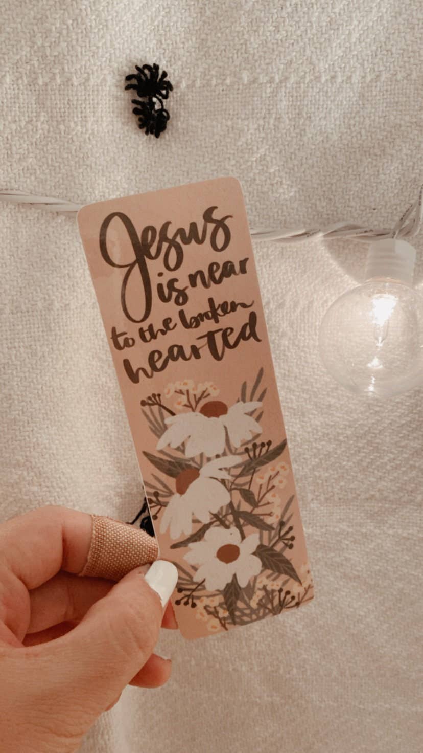 Floral Bookmarkers, Calligraphy Bookmarkers