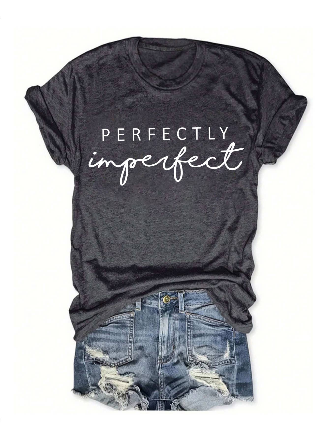 Perfectly Imperfect Letter printed tee