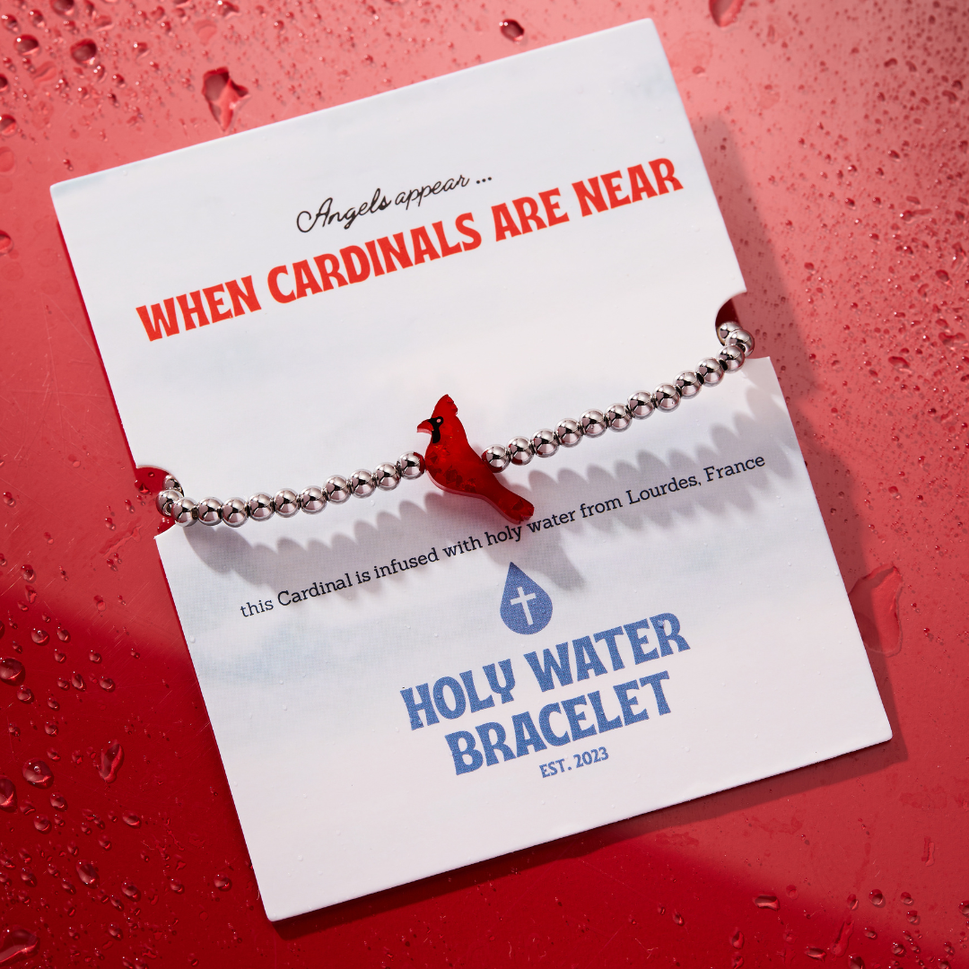HOLY WATER RED CARDINAL BRACELET