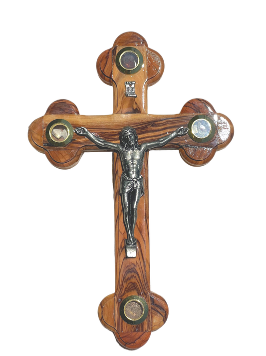 Olive Wood Cross With Crucifix-Wall Hanging Christian Cross