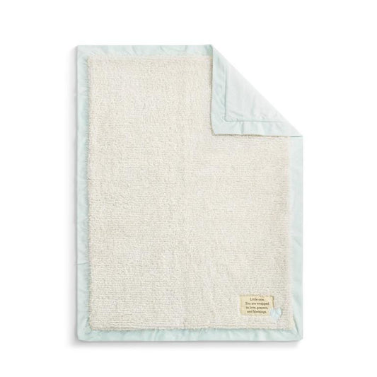 Wrapped in Prayer Blue Blanket - 30x40in