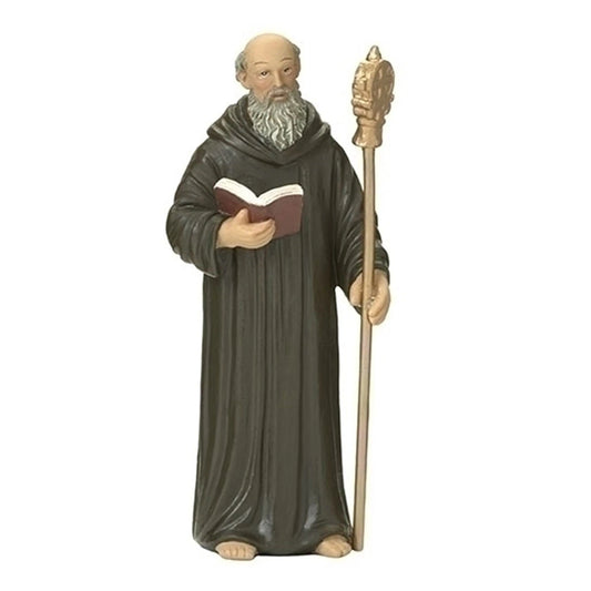 4"H ST BENEDICT FIGURE