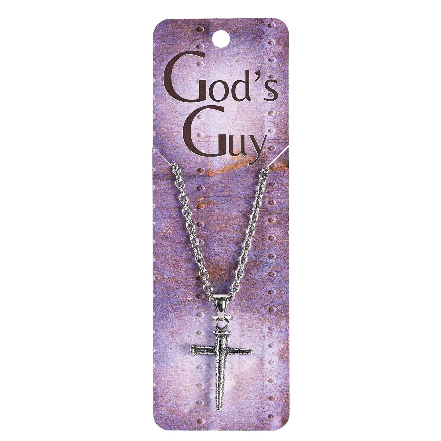 Necklace Gods Guy Nail Cross