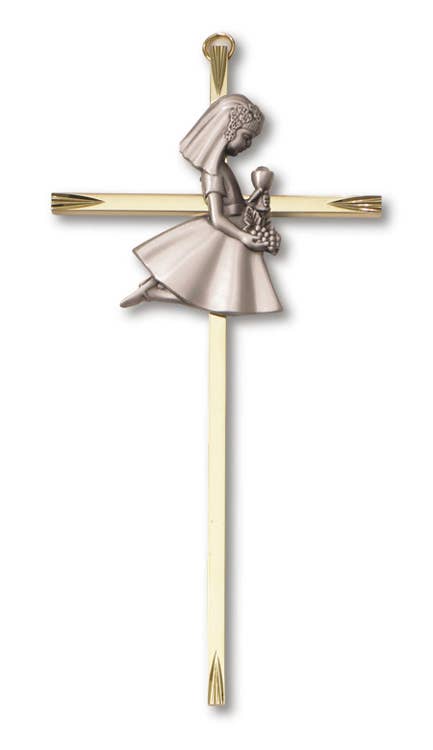 7" Cross-Brass-Communion Girl