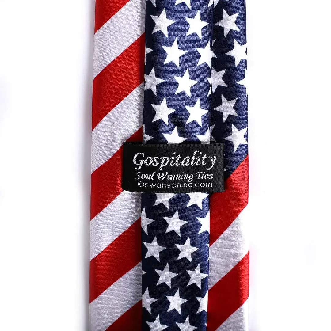 Tie Polyester - American Flag