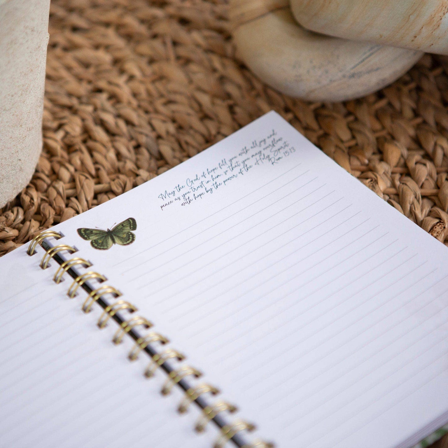 Faith Hope Love Spiral Journal