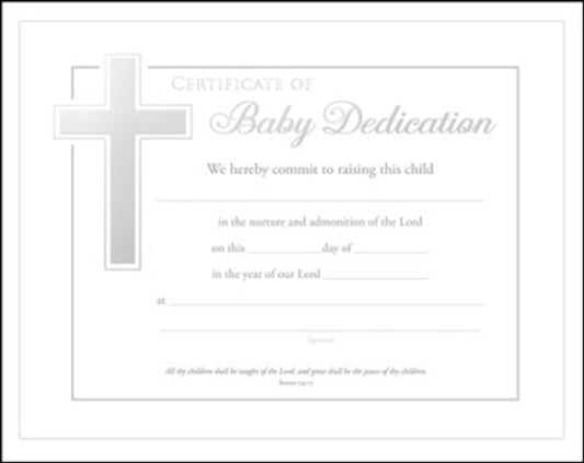 Certificate-Baby Dedication (Isaiah 54:13)