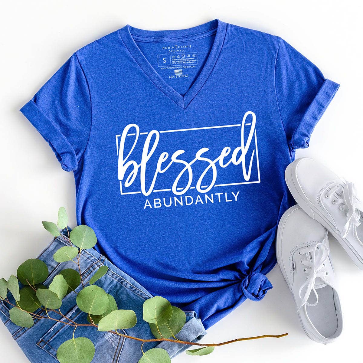 Blessed Abundantly V-Neck