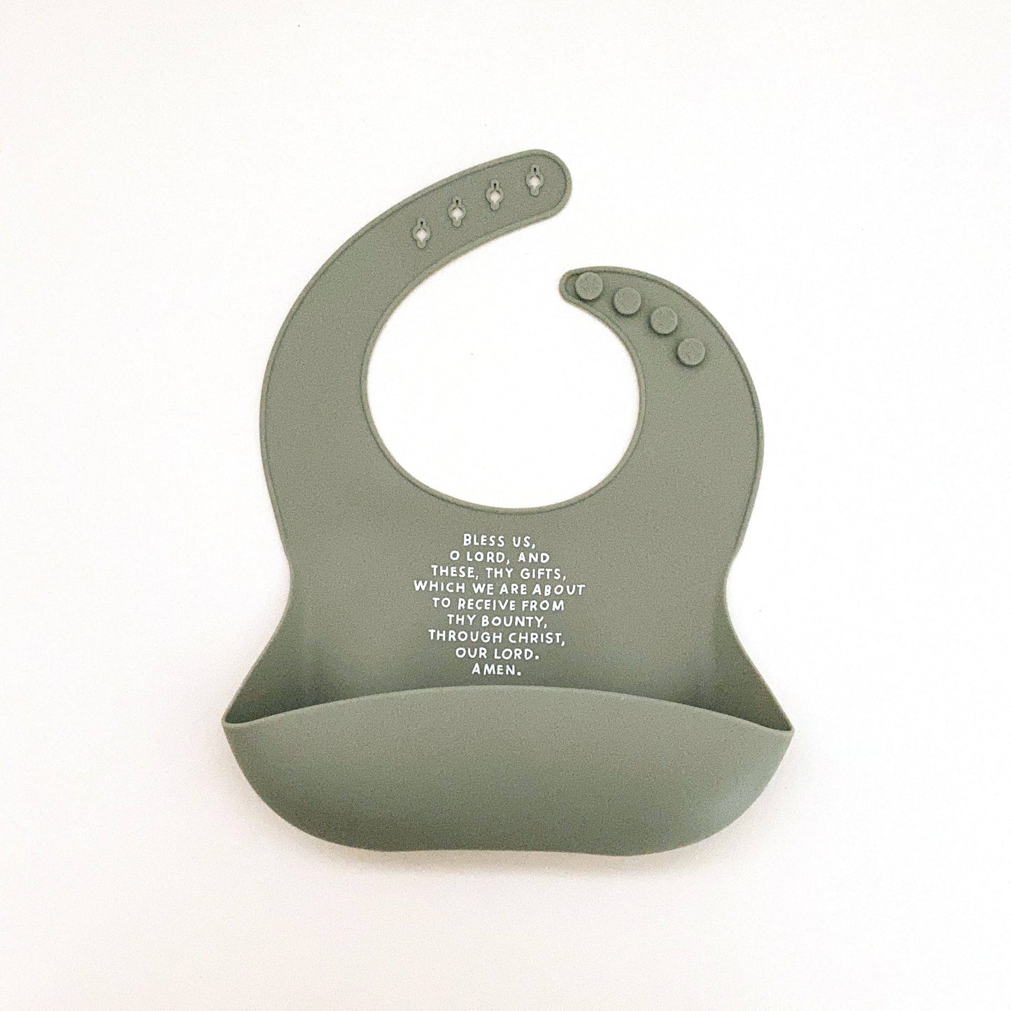 Meal Blessing Silicone Bib