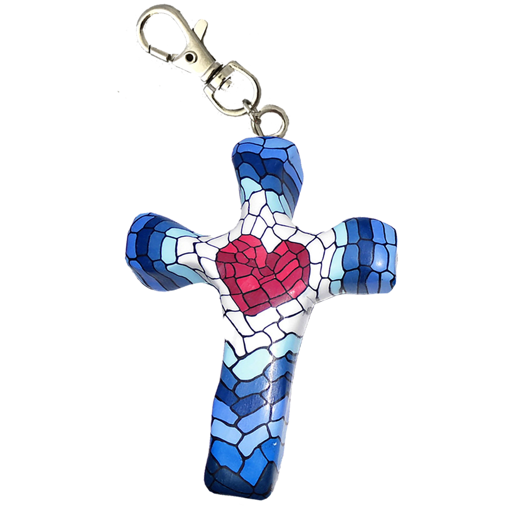 Calypso Comforting Cross Keychain