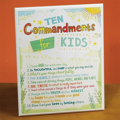 Ten Commandments For Kids