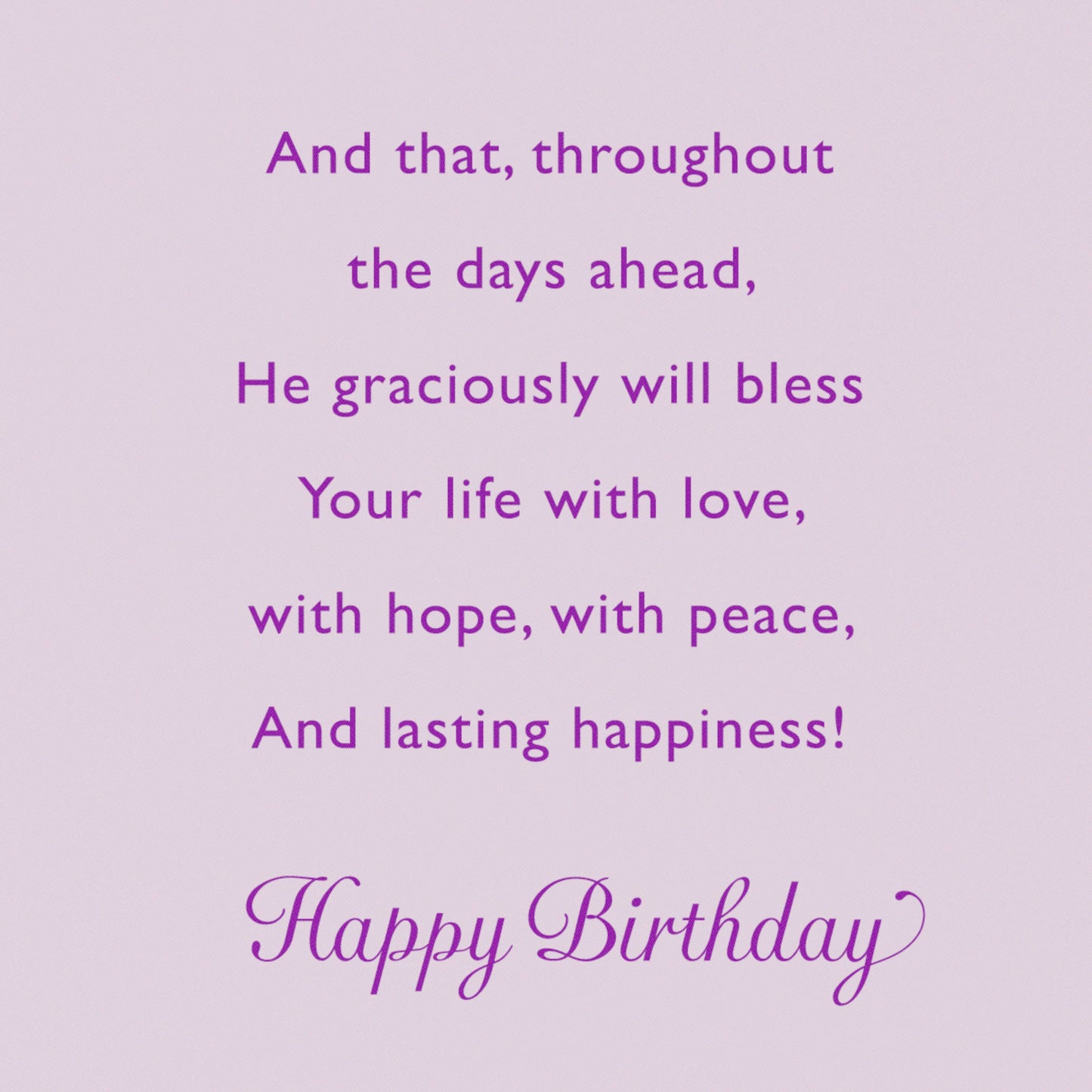 Religious Birthday Card for Anyone
