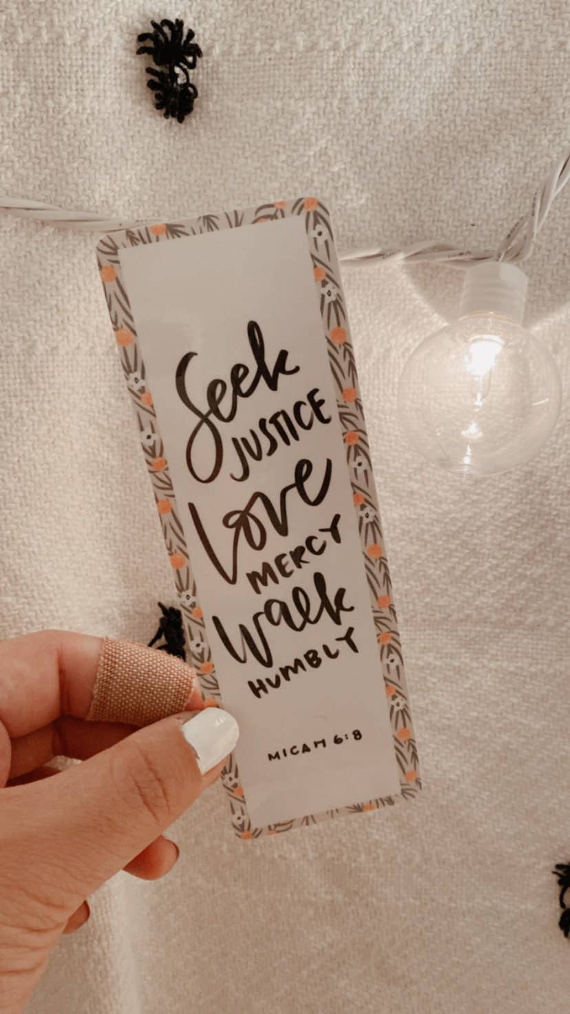 Floral Bookmarkers, Calligraphy Bookmarkers