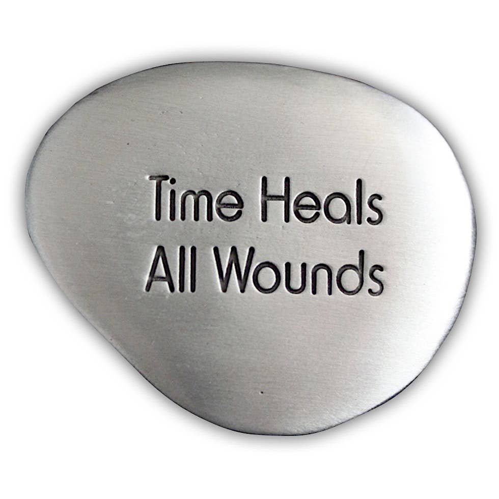Inspirational Silver Soothing Stone