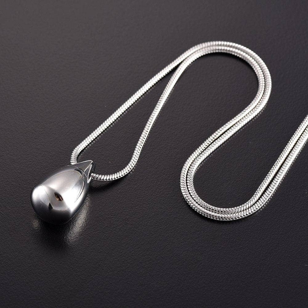 Teardrop Cremation Urn Necklace