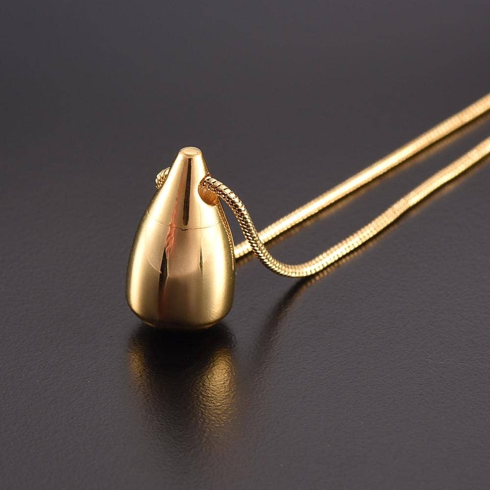 Teardrop Cremation Urn Necklace