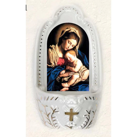 Holy Water Font - Mother Mary and Baby Jesus