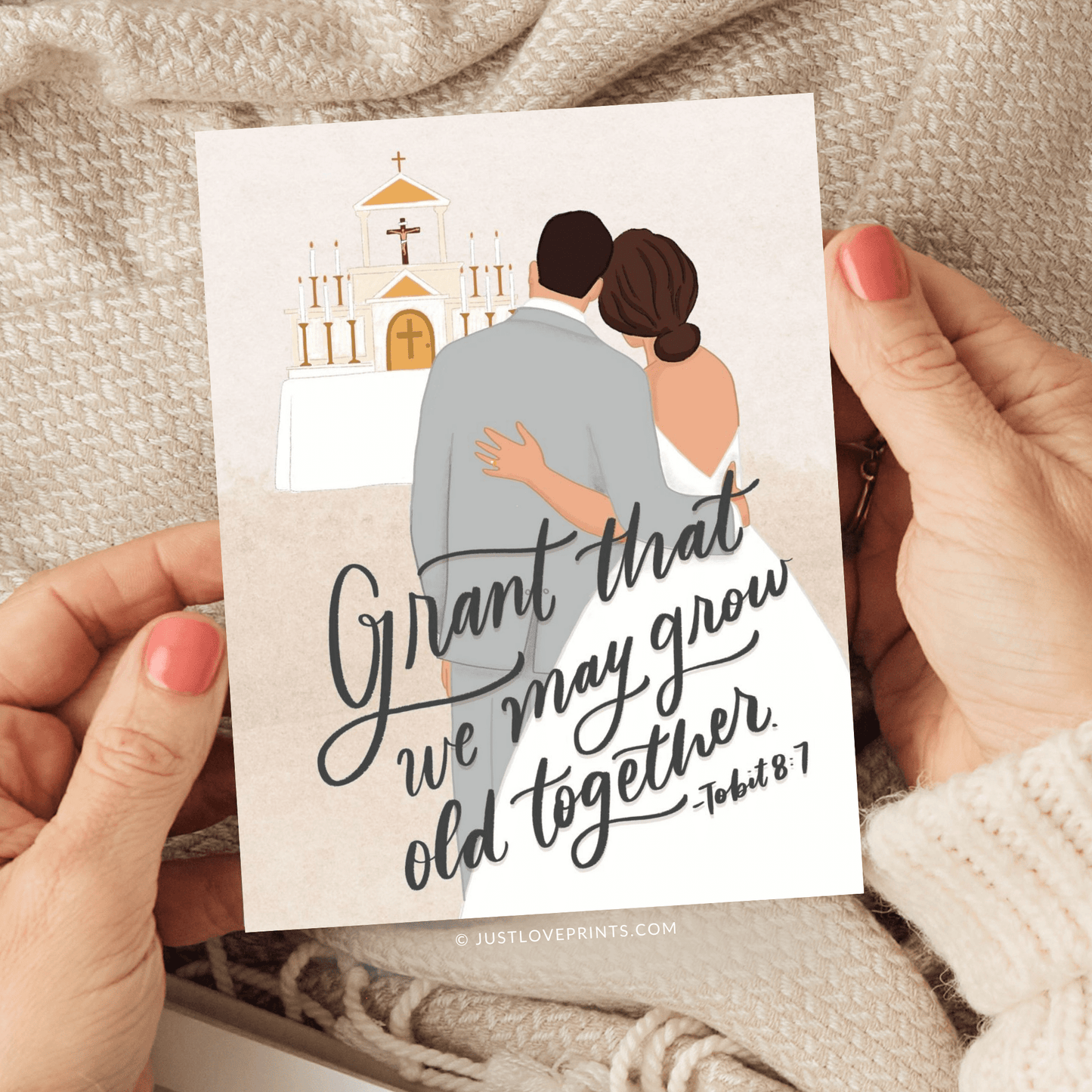 Grant That We May Grow Old Together Greeting Card