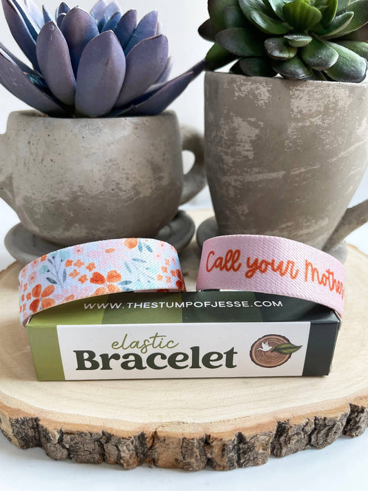 Call Your Mother | Reversible Elastic Bracelet I Catholic