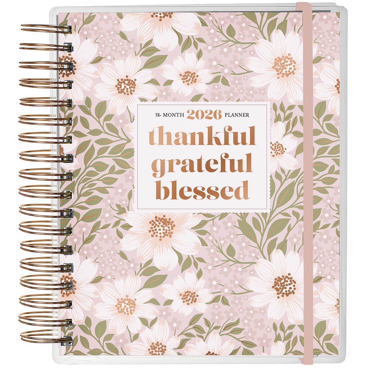 2026 Wire 18 Month Planner Thankful Grateful Blessed