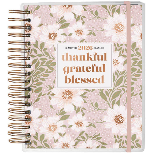 2026 Wire 18 Month Planner Thankful Grateful Blessed