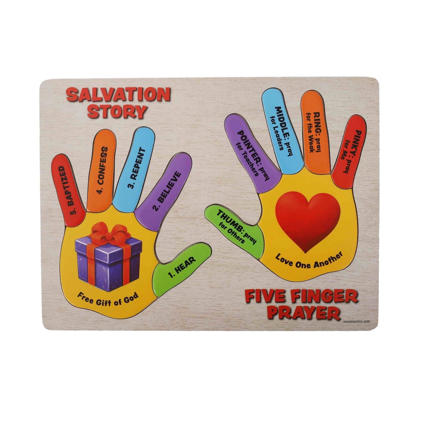Puzzle Wood 5 Finger Gospel