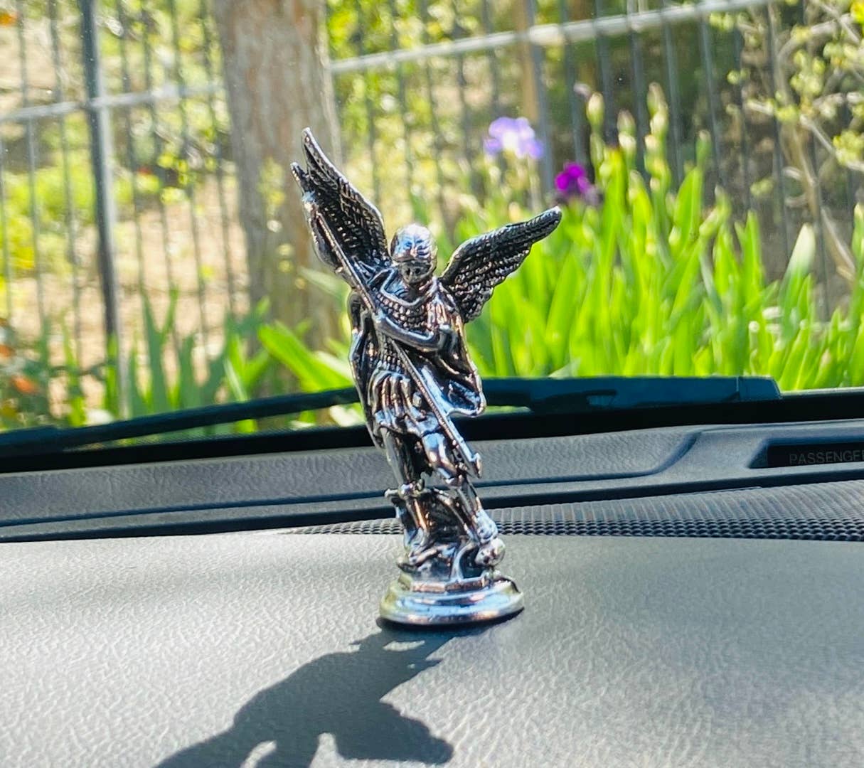 St Michael Dashboard Statuette 3″ Chrome