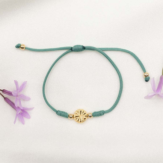 Well Wishes Bracelet Gold - Teal