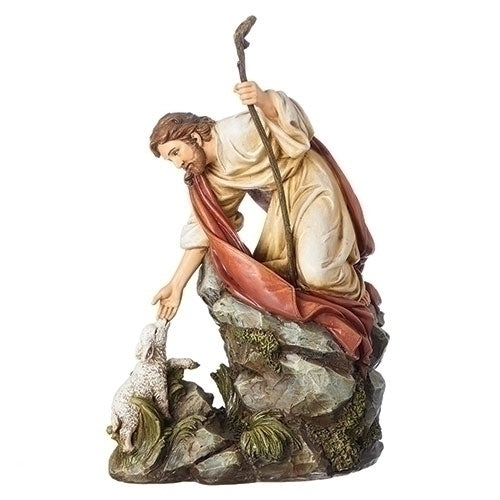 Jesus with Lamb Statue