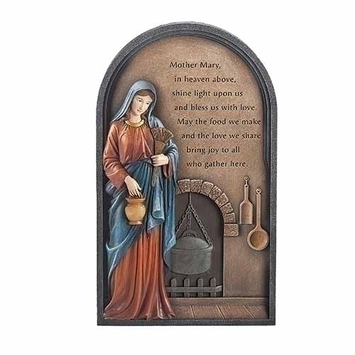 9.25"H KITCHEN MADONNA WALL PLAQUE