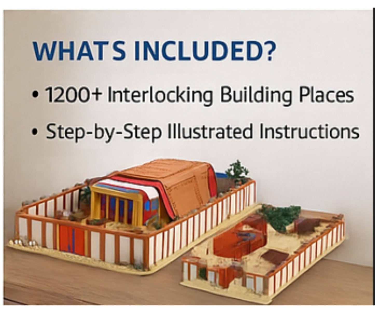 Biblical Tabernacle Building Block 1300 Piece Set
