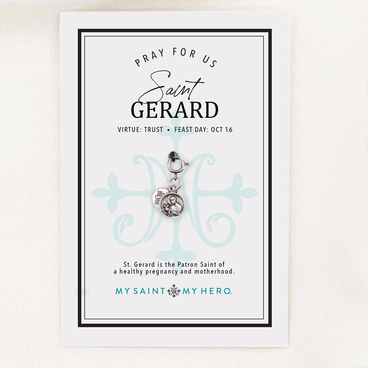 Filled by Faith Open Cross Charm - Medium, Silver