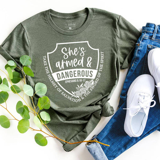 Armed and Dangerous Graphic Tee Shirt