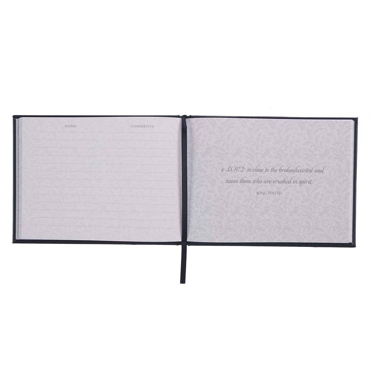 Guest Book Navy In Loving Memory