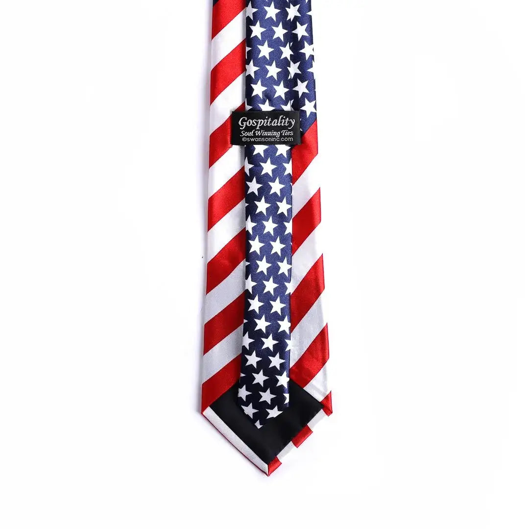 Tie Polyester - American Flag