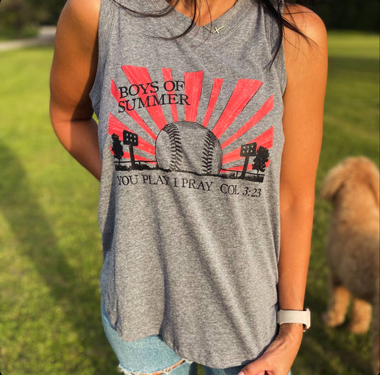 Boys of Summer Tank | Baseball Mom | Christian Apparel