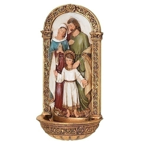 7.75"H HOLY FAMILY WATER FONT