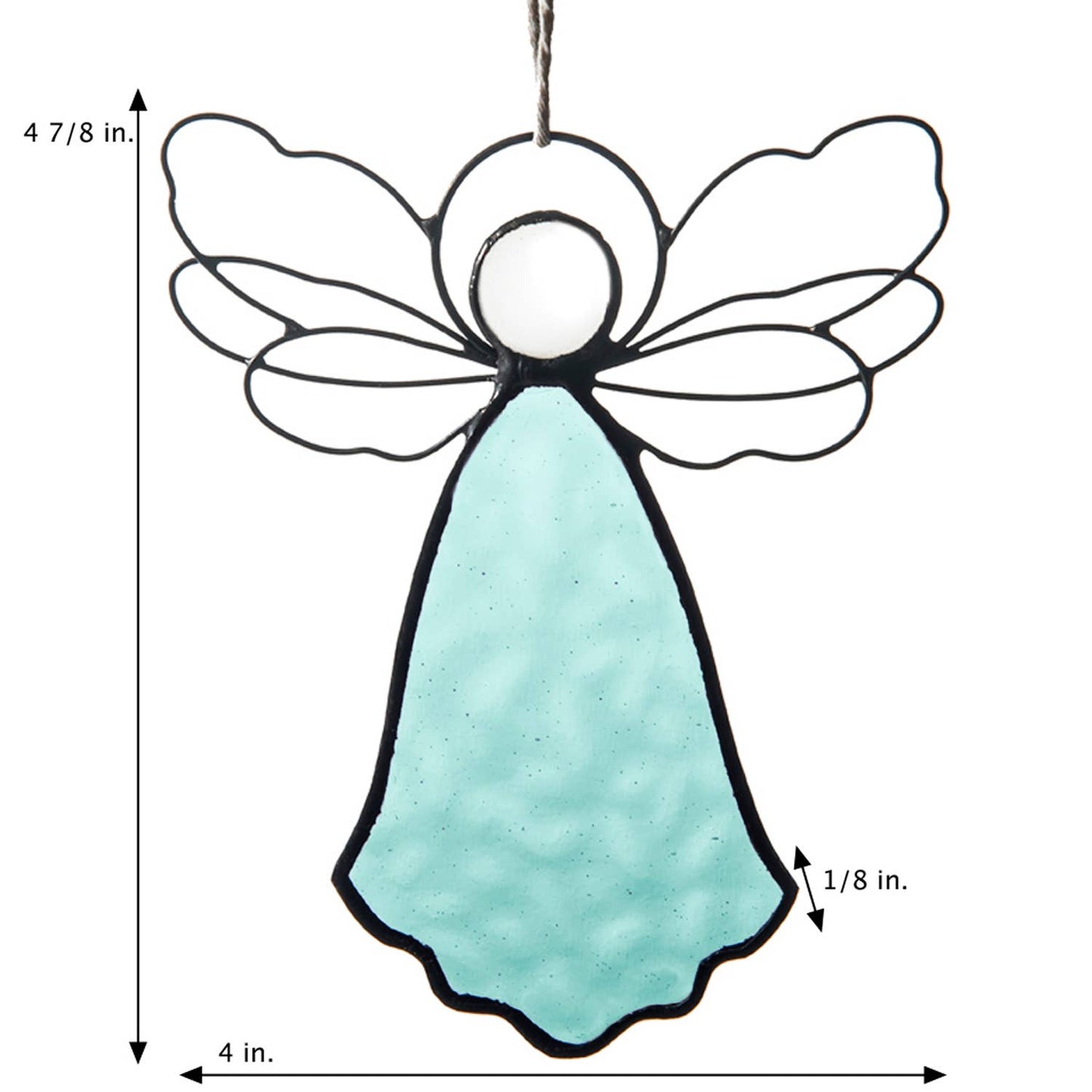 Angel Ornament Sun Catcher Stained Glass Christmas Orn 303