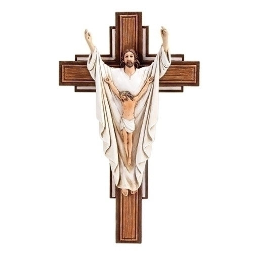 10.25"H HE IS RISEN CRUCIFIX