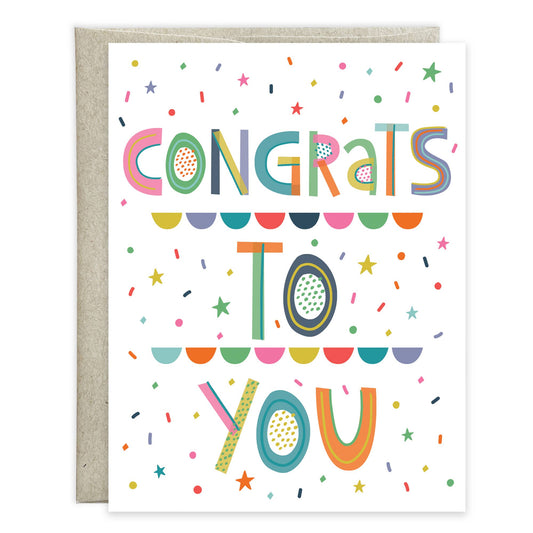 GC-Congratulations Scallops & Confetti