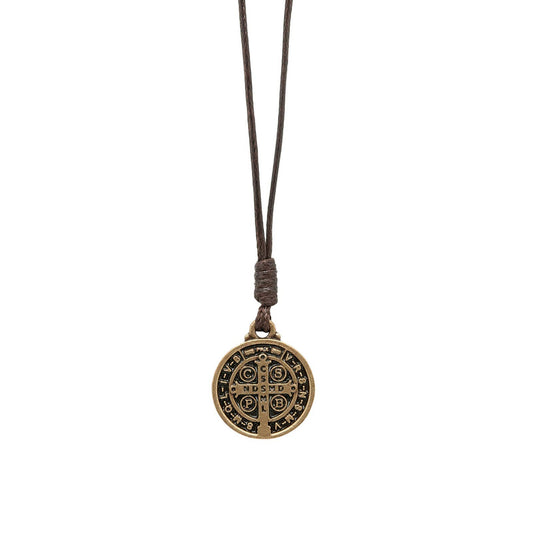 St. Benedict Medal  -Antq. Gold Metal