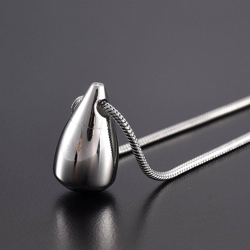 Teardrop Cremation Urn Necklace