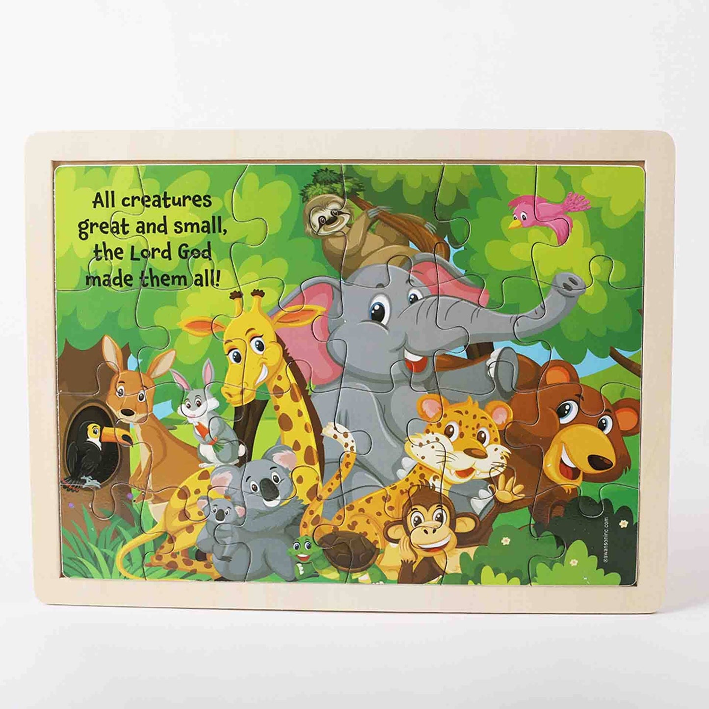 Puzzle Wood Jigsaw Jungle