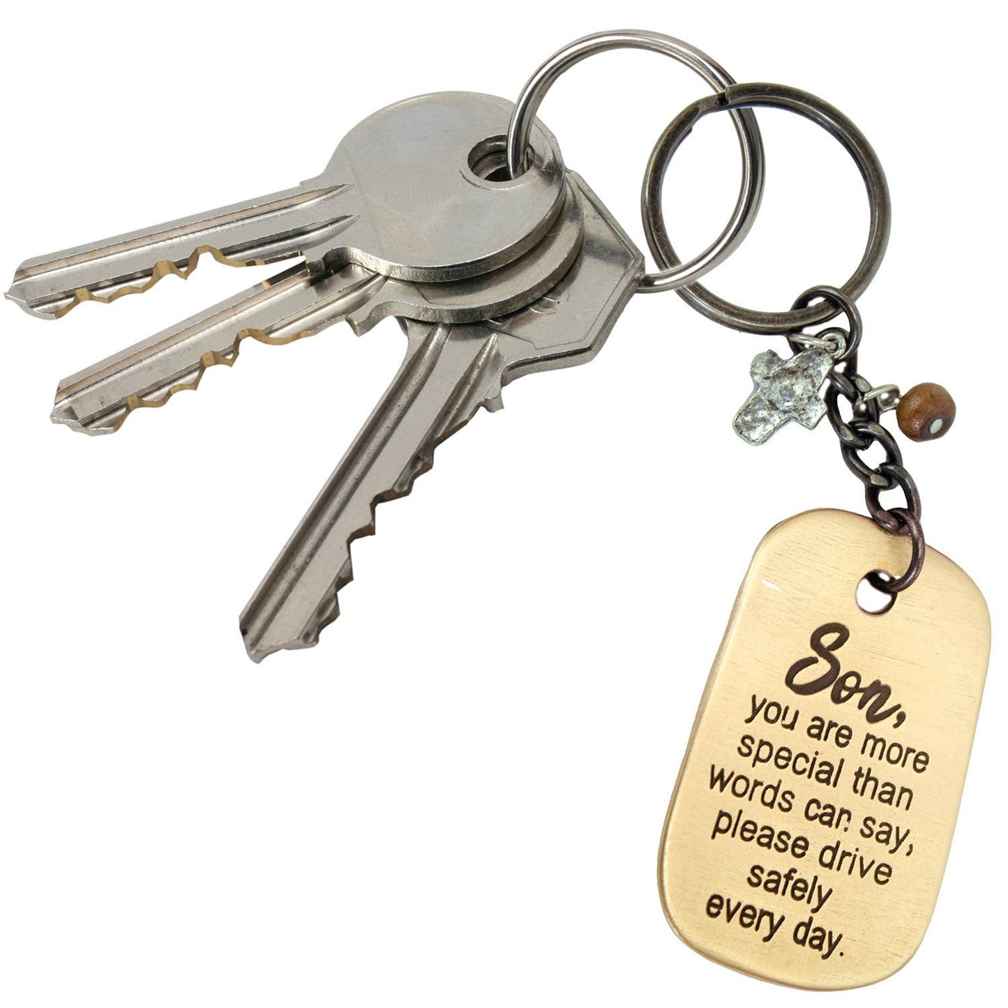 Son Drive Safely Key Ring