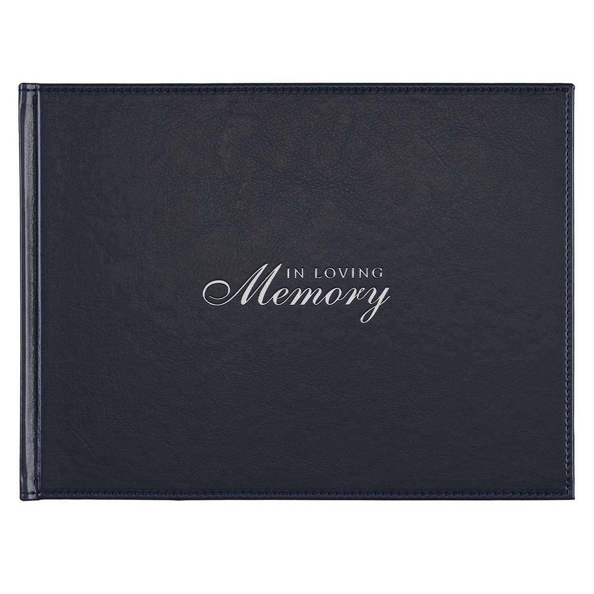 Guest Book Navy In Loving Memory