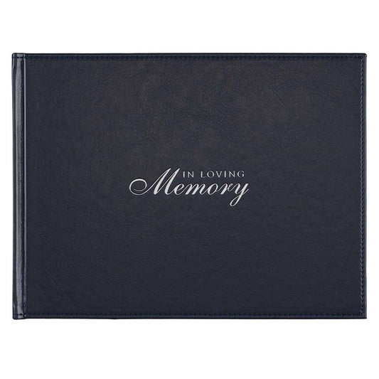 Guest Book Navy In Loving Memory
