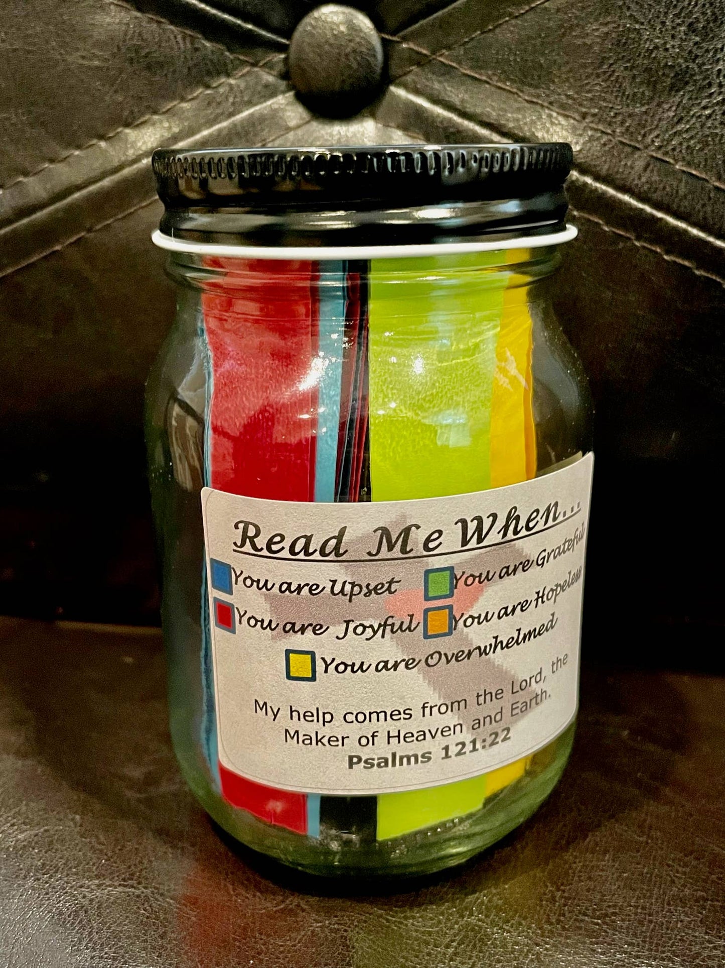 Bible Verses in a Jar- Color Coded Scripture