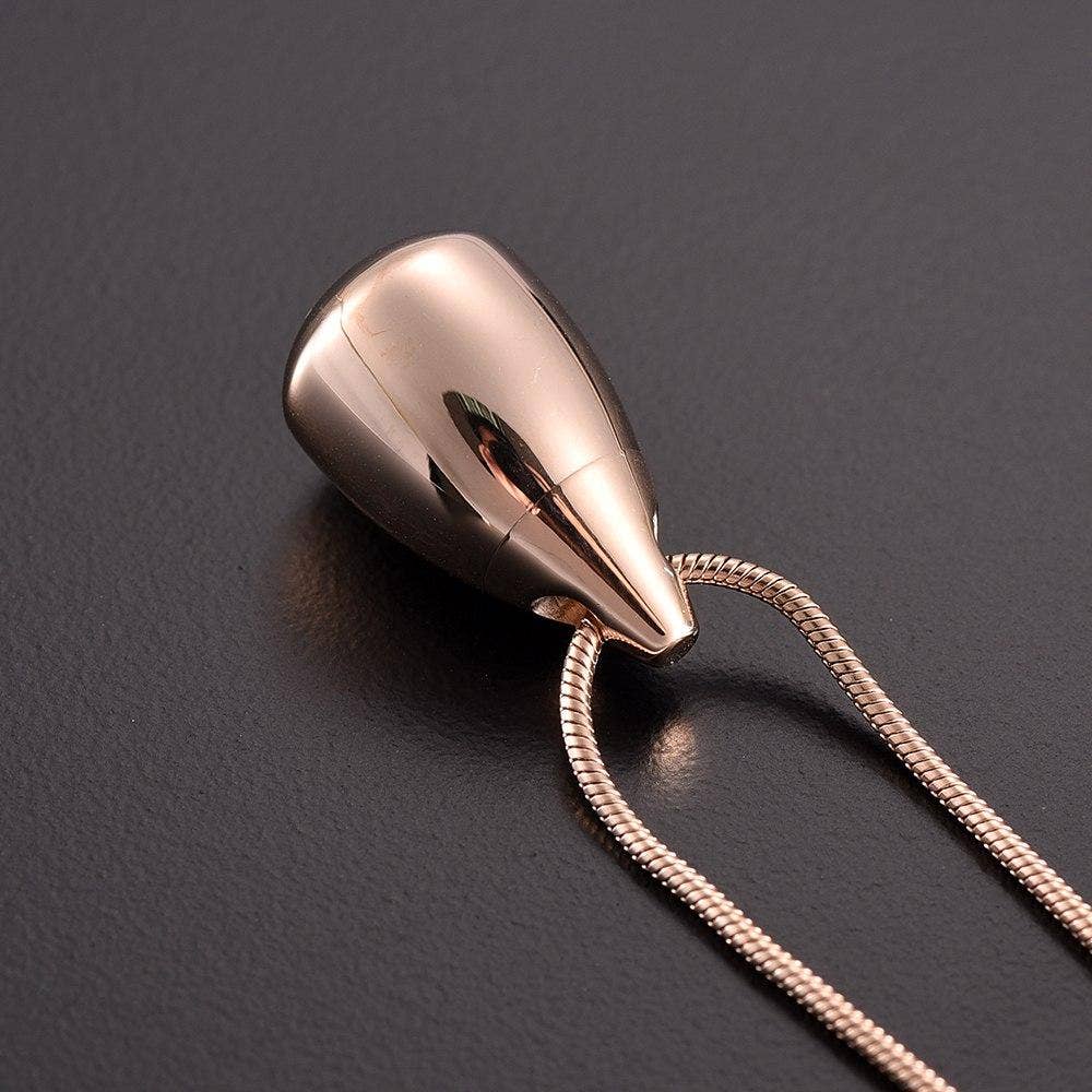 Teardrop Cremation Urn Necklace