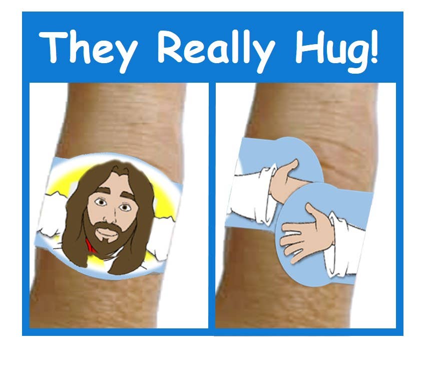 Hug-a-BooBoo "Healing Hugs" Jesus Bandages 24ct Box