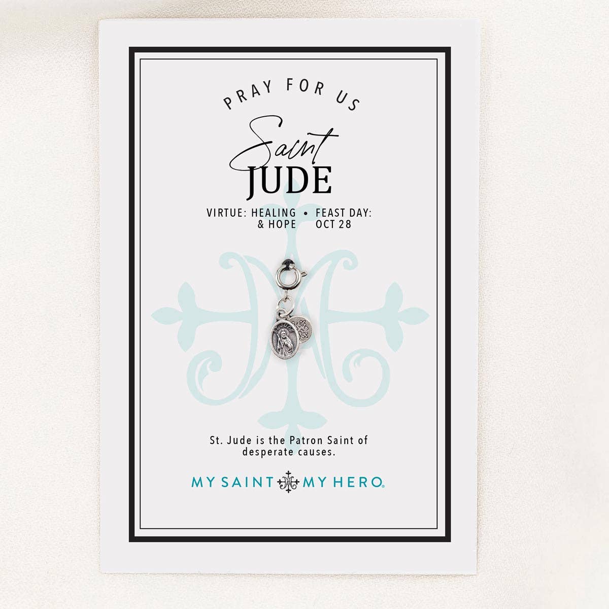 Filled by Faith Open Cross Charm - Medium, Gold